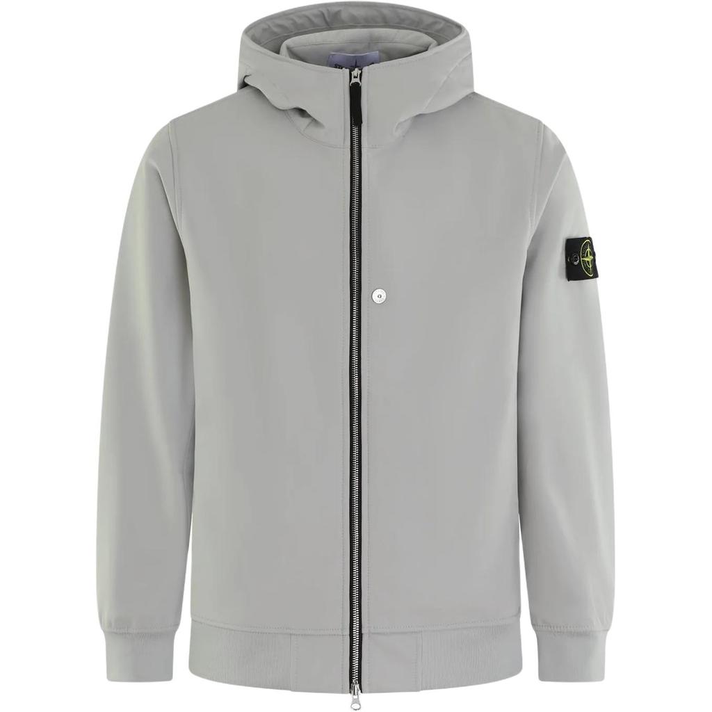 STONE ISLAND Logo Patch Zip Up Hooded Jacket K2S15Q100004S0B22-V0061