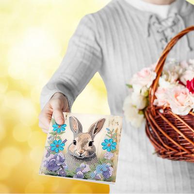 6/8 Stück DIY Diamond Painting Grußkarten-Set Tier-Thema Strassstein Diamantkunst Mosaik Postkarten Glückwunschkarten & Geschenke