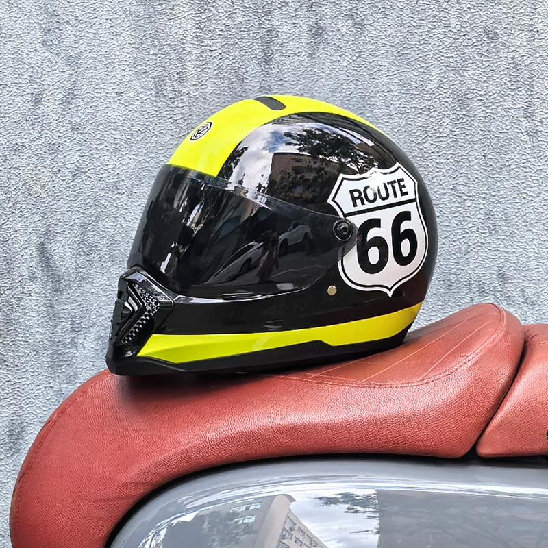 ORZ retro motorcycle helmet, American cruise full helmet, motorcycle with free brim