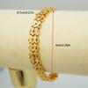 Women's Fashion Bracelet24K Gold-plated hollow clasp copper bracelet, luxurious Arabic-style jewelry