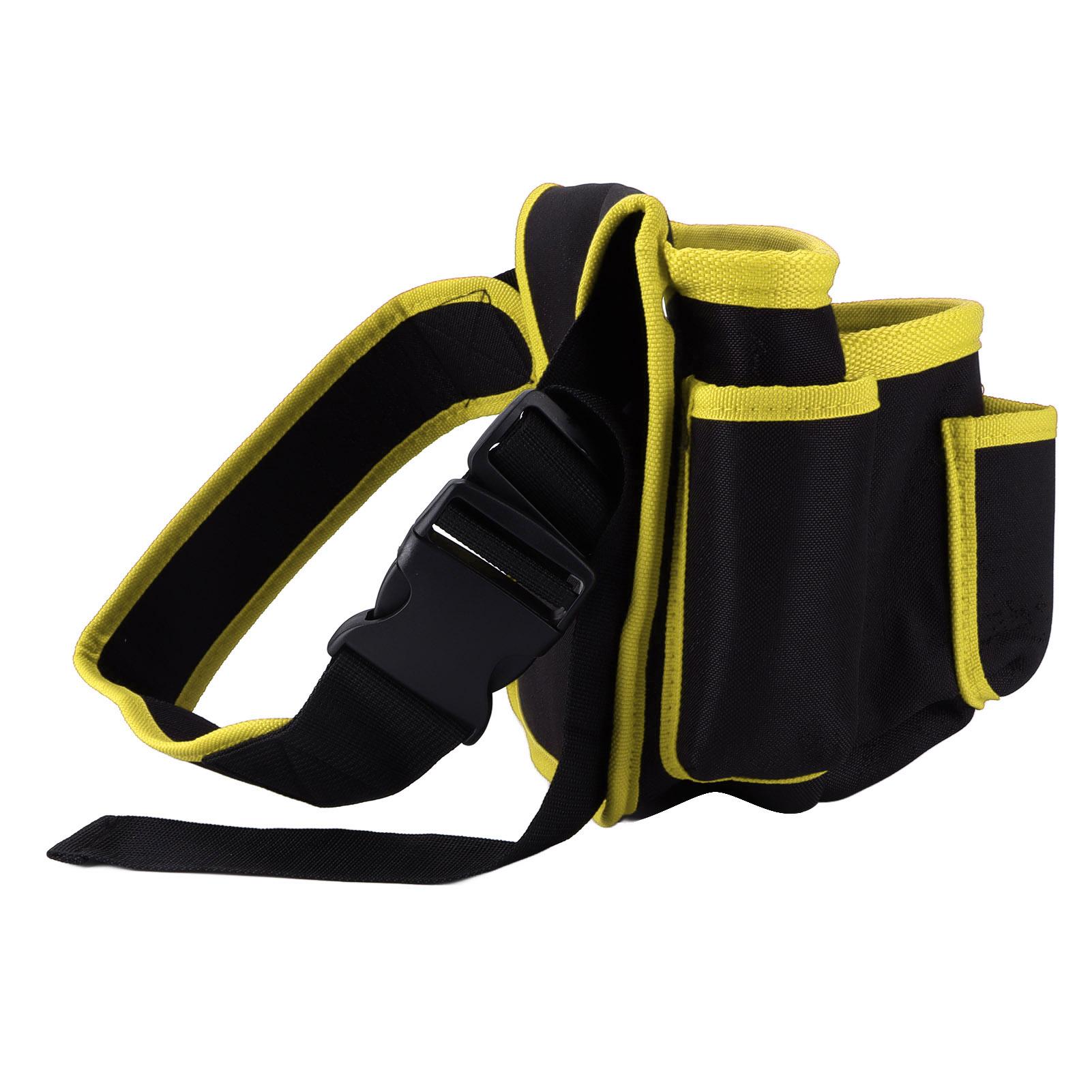 Многокарманная сумка для электроинструментов, поясная подвесная сумка, многофункциональный регулируемый пояс для инструментов, поясная сумка, желтая кромка