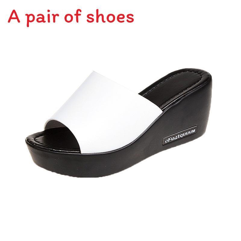 Women Summer Platform Slides With Nonslip Sole For Casual Wear