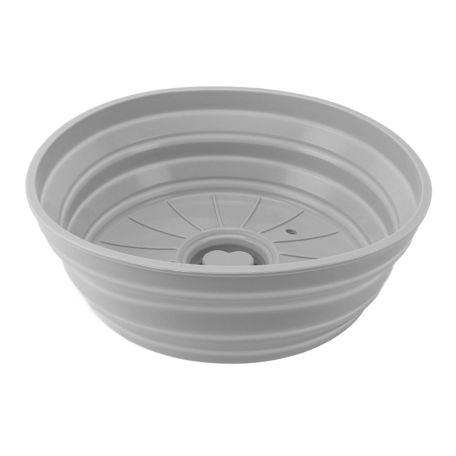 

Silicone Microwave Lid 20 to 26cm Dishwasher Safe Splatter Proof Food Plate with Grip Handle for Kitchen