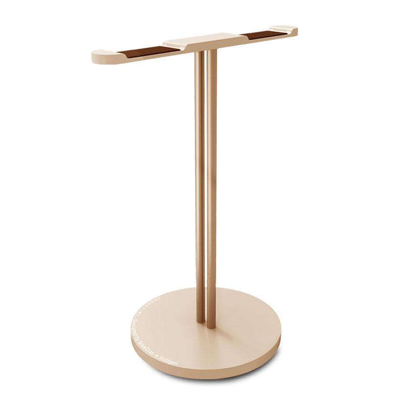 Aluminum Headphone Holder Stand Dual Hanger Holder Earphone Desk Display Rack Bracket with Anti-slip Pad for Game Headphones