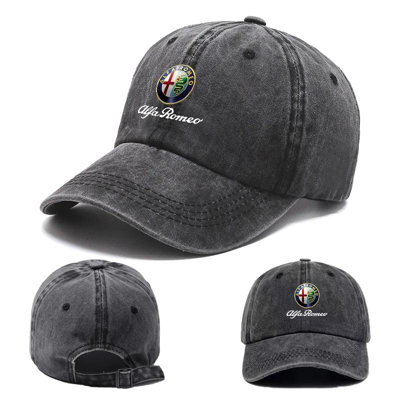 For Alfa Romeo ReQHub Caps Car Baseball Caps Outdoor Adjustable Casual Sunscreen Hat For Alfa Romeo Giulietta 159 147 156 166 Mito Giulia GT Stelv