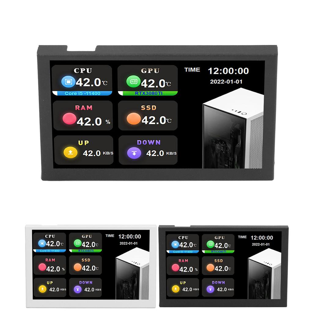 USB Ekran Cal 800x480 Rozdzielczość Typ C Podekran Monitor Danych PC dla AIDA64