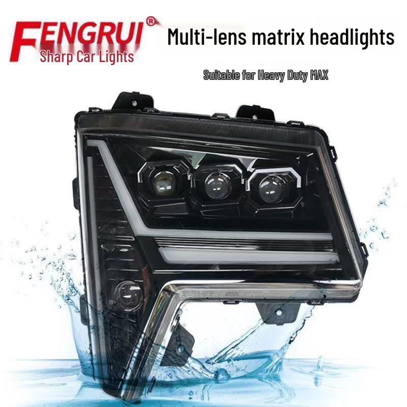 Sinotruk Howo MAX Modified LED Matrix Headlight with Flowing Turn Signal Left