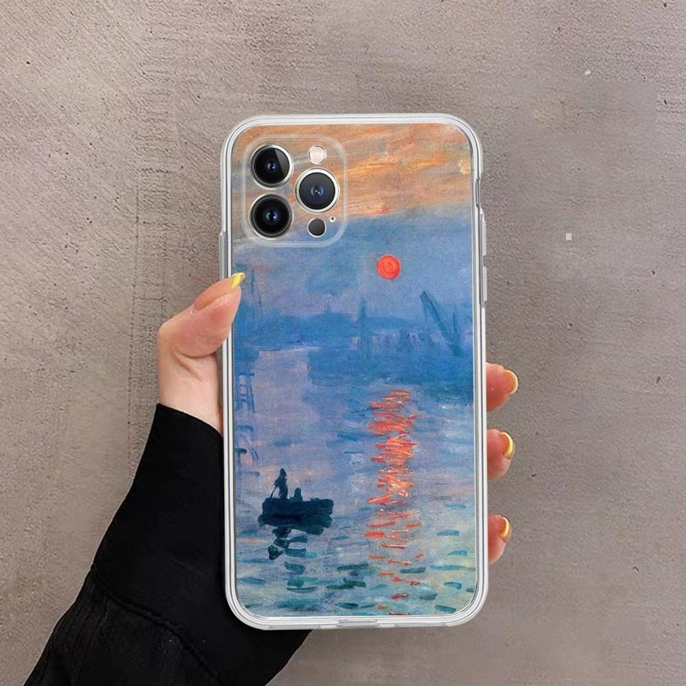 Claude Monet Phone Case For IPhone 16 15 14 13 12 Mini 11 Pro XS Max X XR SE 6 7 8 Plus Soft Silicone Cover