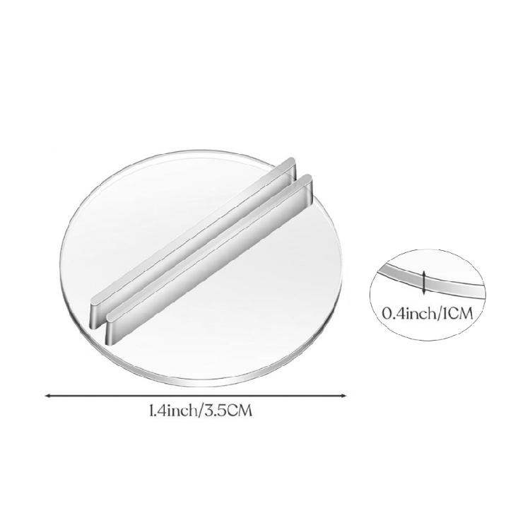 100Pcs Round Miniature Card Holder Stand Clear Small Card Stands Paper Miniature Bases For Board Game Easy To Use