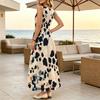 Women's Minimalist Sleeveless Beach Maxi Dress Lightweight Loose Flowy,Versatile for Daily Casual & Beach Vacation