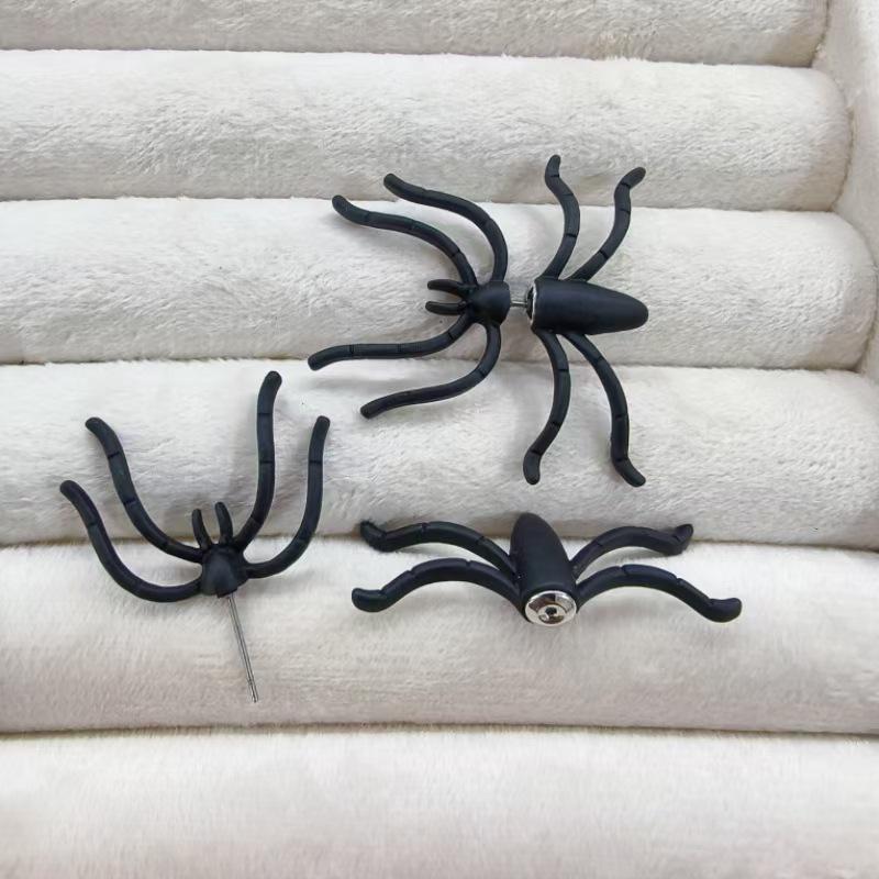 

Серьги-пусеты «Милый эльф-котенок» - Милый мультяшный дизайн с живыми черными кошачьими ушками