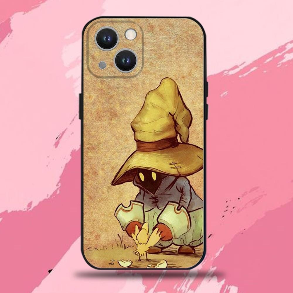 

Чехол для телефона M-Moogle Final F-Fantasy для iPhone 16,15,14,13,12,11 Plus,Pro Max,XS,X,XR,SE,Mini,8,7, Мягкий силиконовый черный чехол iPhone15promax