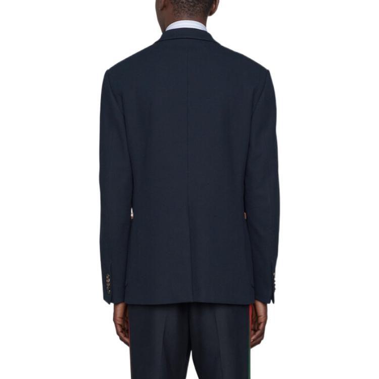 GUCCI Single breasted Web trim Jacket 673264-Z8AR0-4433