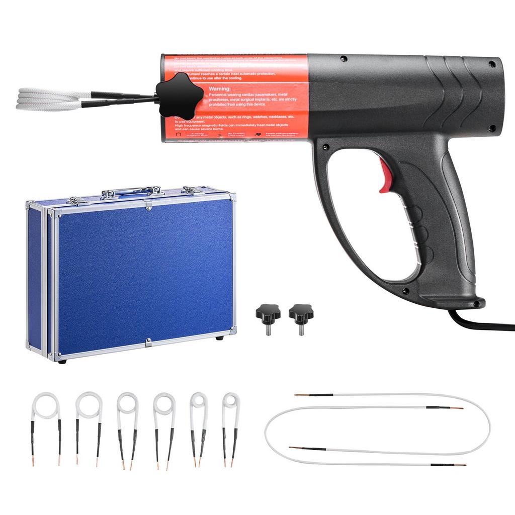Induktionserhitzer Schraubenentfernung, 1500W 230V Magnetischer Induktionserhitzer Kit, Handheld Mutterknacker Werkzeug, Mini Heizmaschine zum Entfernen von Rostigen Schrauben, Auto