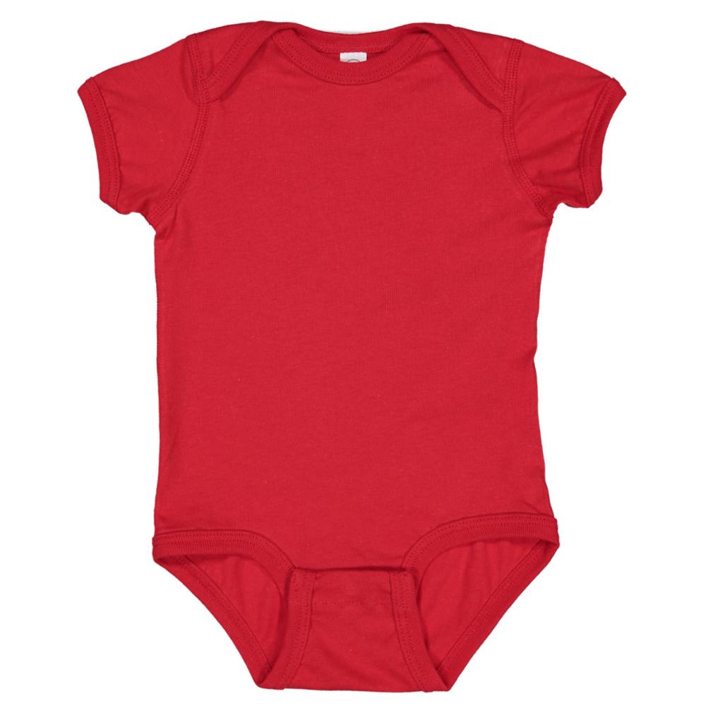 Rabbit Skins Baby Fine Jersey Short-Sleeved Bodysuit