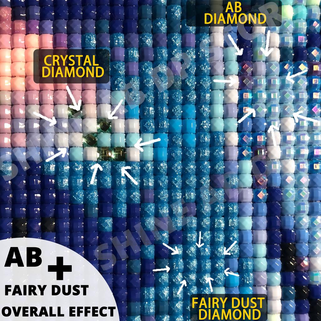 Fairy Dust AB Wonderful Witch Girl 5D Diamond Painting Kits Cartoon Magic Woman Art DIY Drills Mosaic Embroidery Cross-stitch