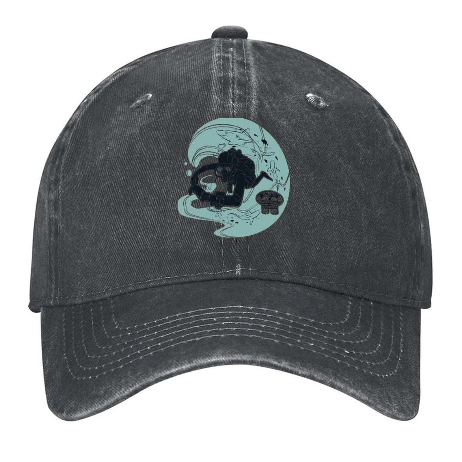 

2026 2026 Technical Diving International (TDI) - Shark Tech Diver Baseball Cap Derby Hat Sun Cap Beach Sailor Cap For Men Girl M