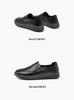 Red Dragonfly Women's Genuine Leather Flat Shoes - Soft Sole, Non-slip, Ideal for Middle-aged & Elderly in Spring and Autumn.
