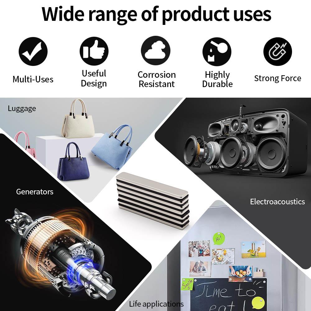 60x10x3mm Super Strong Neodymium Magnet N35 NdfeB Permanent Magnetic imanes Block Powerful Magnets Refrigerator