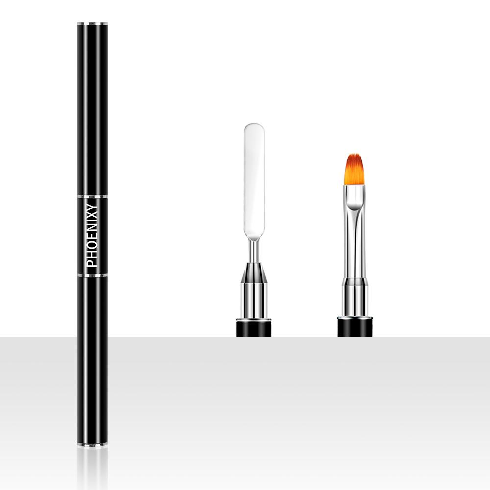 PHOENIXY Dual End Nail Acrylic UV Gel Extension Builder Flower Painting Brush Pen Manicure Tool