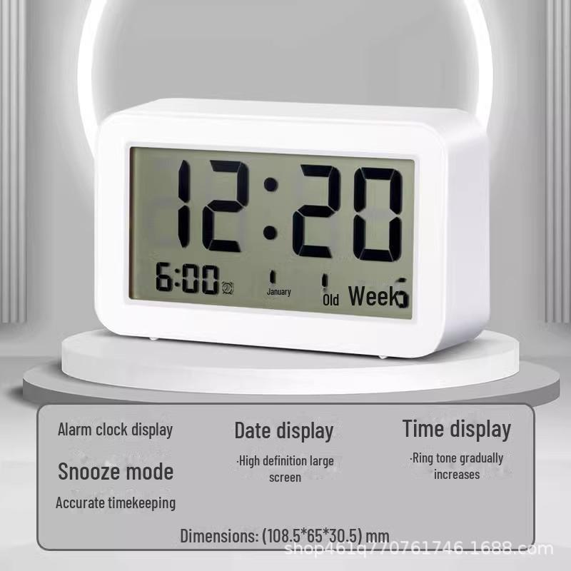 Smart Multi-Function Alarm Clock for Students and Kids: Strong Wake-Up Electronic Timepiece