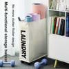 Foldable Laundry Basket Dirty Clothes Basket Clothes Organizer Yoga Storage Basket Home Assortment Box with Wheel Laundry Basket