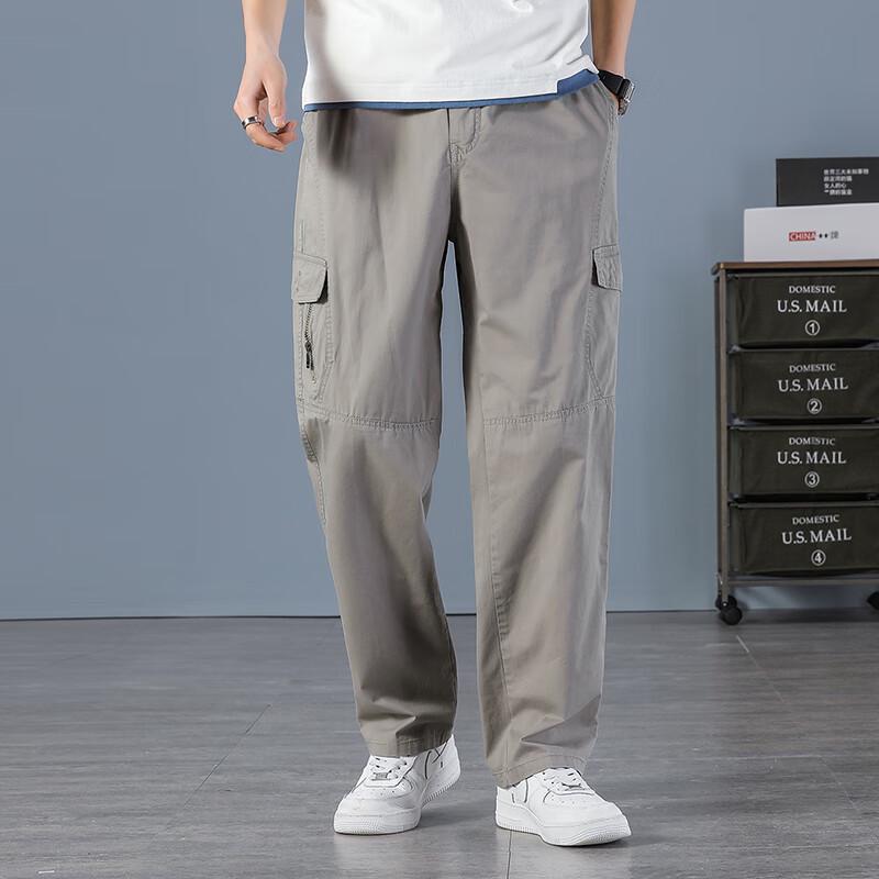 

COVER GAL Men s Multi-Pocket Loose Cargo Pants 6XL