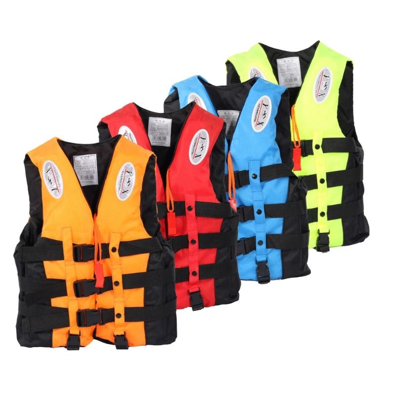 Kids Swimming Life Vest Adjustable Boating Drifting Aid Jackets Buoyancy Jackets with Whistle for Water Sports Activity