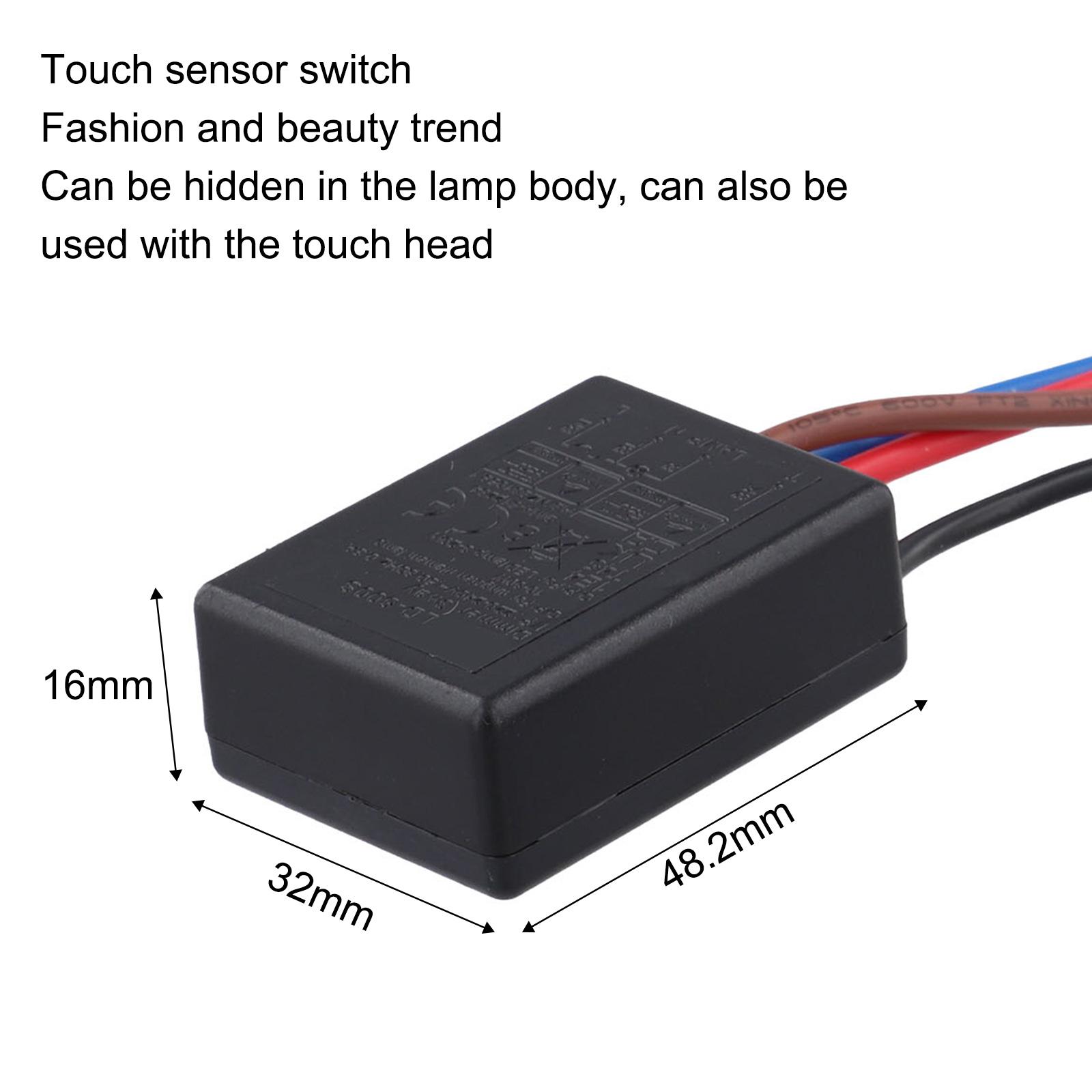 

LD 600S EU Сенсорний диммер 0 3A/0 8A Номінальний струм Чорний колір ПВХ+Мідь Матеріал TUV/EMC/CE/SAA Схвалено CHINA