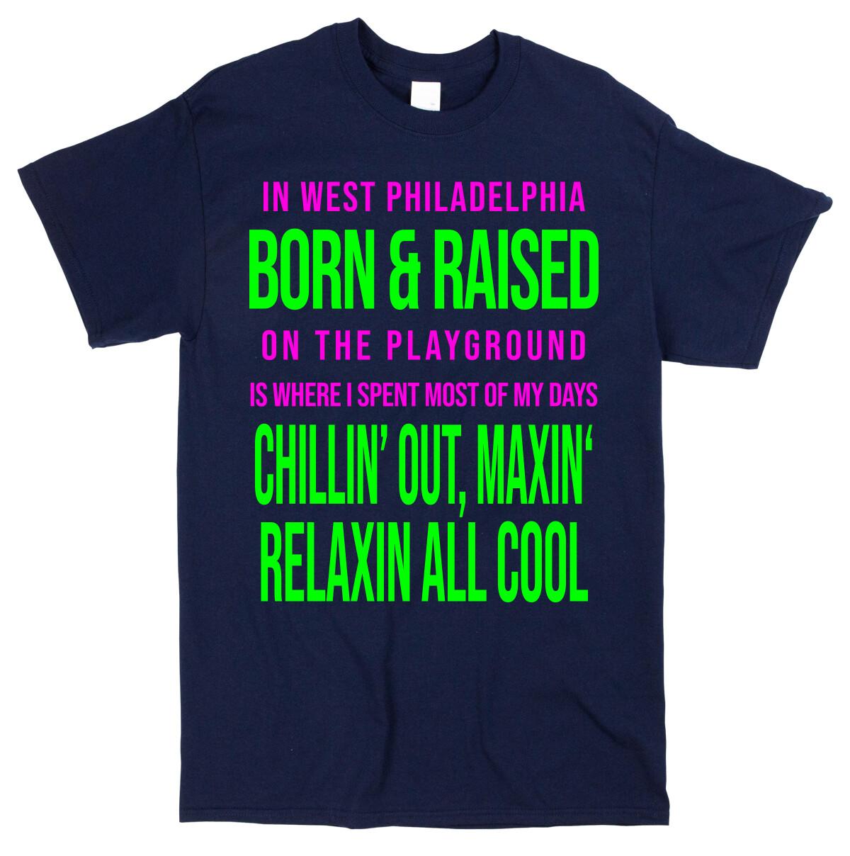 Fresh Prince of Bel Air T-shirt Retro 90s TV Lyrics Song Music Tee Will Smith XL