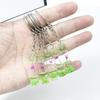 5 Pcs Creative Luminous Wishing Bottle Keychain Immortal Flower Bottle Pendant Couple Family Keychain Pendant