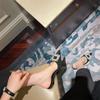 Spring and summer square buckle rhinestone bag head, empty cool slippers, pointed thin heels, high heels, single shoes, half slippers