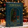 Doberman Guardian Wonderland Advent Calendar 2025 24-Day Countdown Box Acrylic Mini Dog Themed Ornaments Holiday Decoration Gift for Dog Lovers