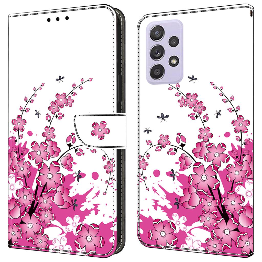 Pro Samsung Galaxy A52 4G/5G/A52s 5G Pouzdro Vzorový tisk Vyklápěcí Folio Kožený Kryt na Telefon