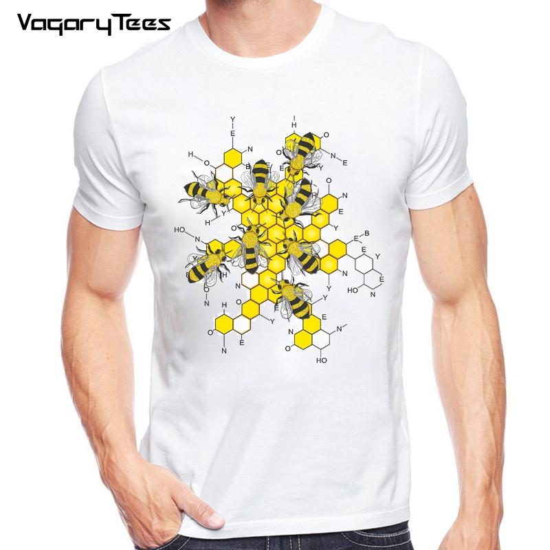 Legrační zvíře Design Věda o medu a včelách Tričko Summer Men's Printed T
