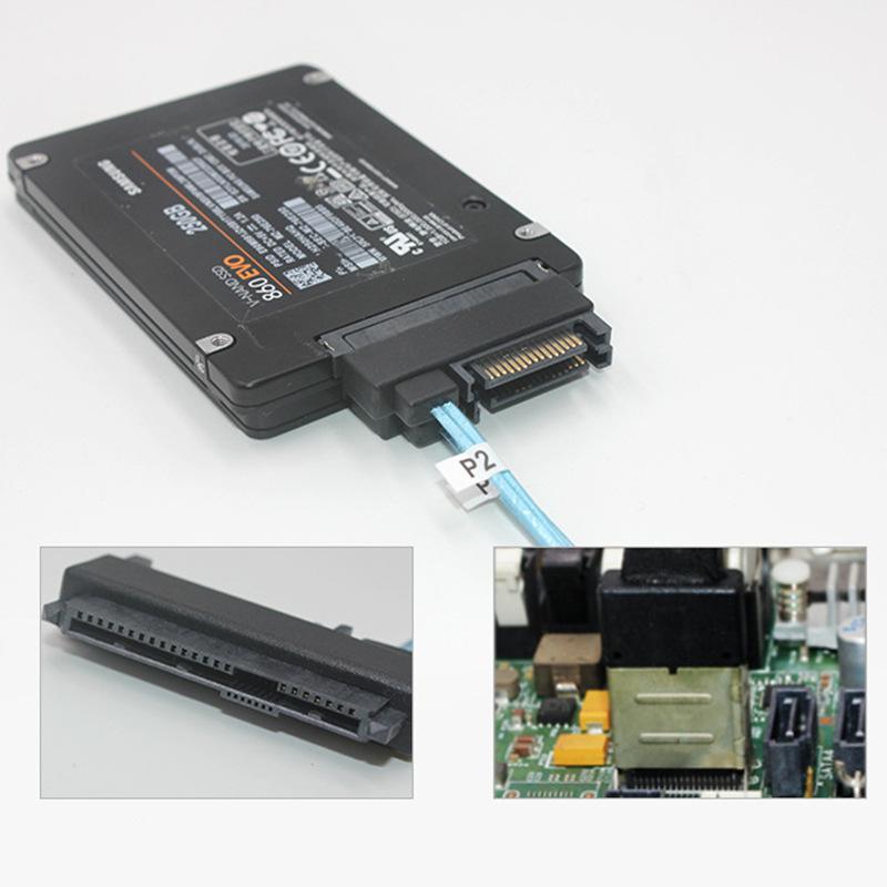 0.5m Mini SAS 36-Pin SFF-8087 to 4 SFF-8482 29-Pin+15-Pin Cable SATA Power Connector