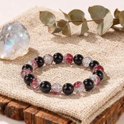 New Original Design Jewelry Bracelet Bead Bracelet Crystal Red Imitation Obsidian Bracelet Beads