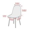 1pc Solid Color Shell Chair Cover Short Back Dining Chair Covers Anti-dirty All-inclusive Seat Slipcover for Home Wedding Decor