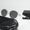 Trendy Round Shape Metal Framesd Sunglasses UV Protection Premium Feeling Y2K Eye Spectacles Small Frames Shades for Female and Male