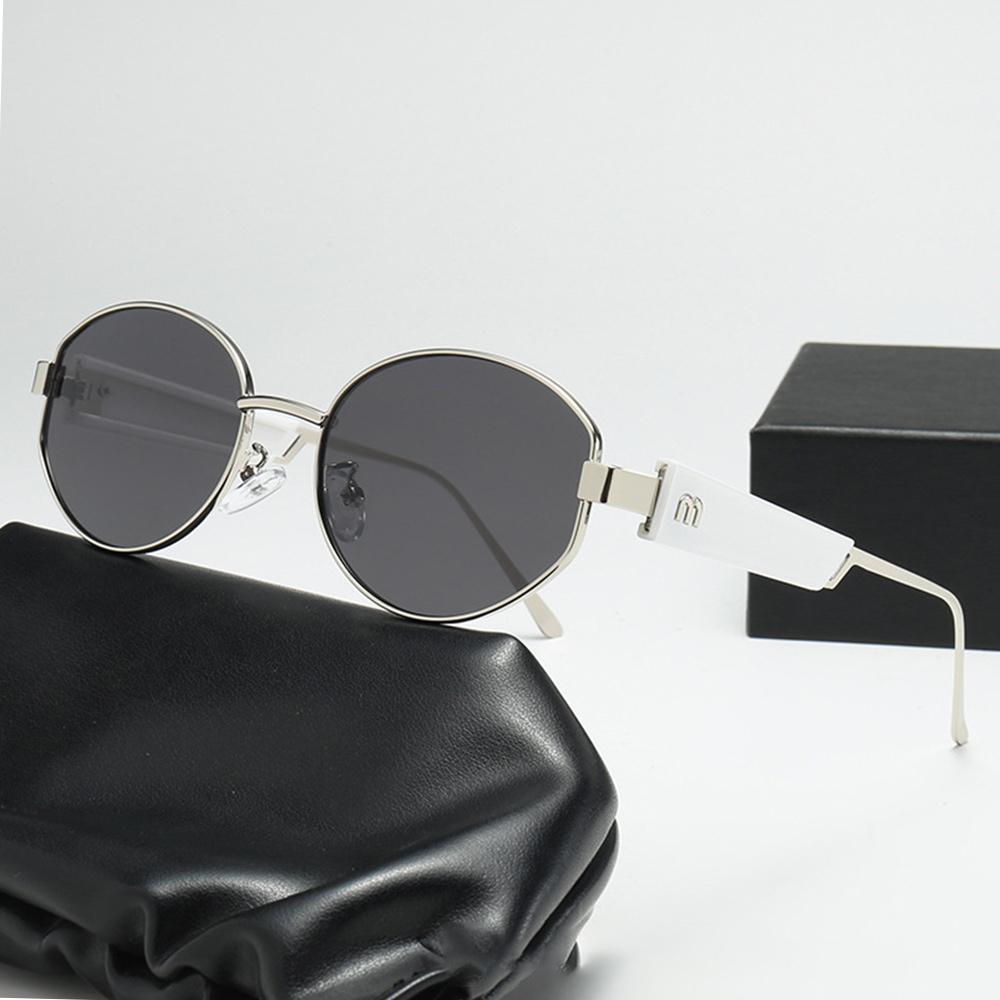 Trendy Round Shape Metal Framesd Sunglasses UV Protection Premium Feeling Y2K Eye Spectacles Small Frames Shades for Female and Male