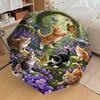 1PC Chatons, Papillons Parapluie-8 baleines Renforcé Portable Pliant Voyage Convient à Toutes les Saisons Extérieur Utilisation Quotidienne Est un Choix Idéal -K0379