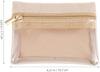 LABRIMP Clear Jewelry Organizer Case with Zipper Pocket Small Travel Jewelry Box for Earrings Rings Bracelets Compact Storage Bag for Women