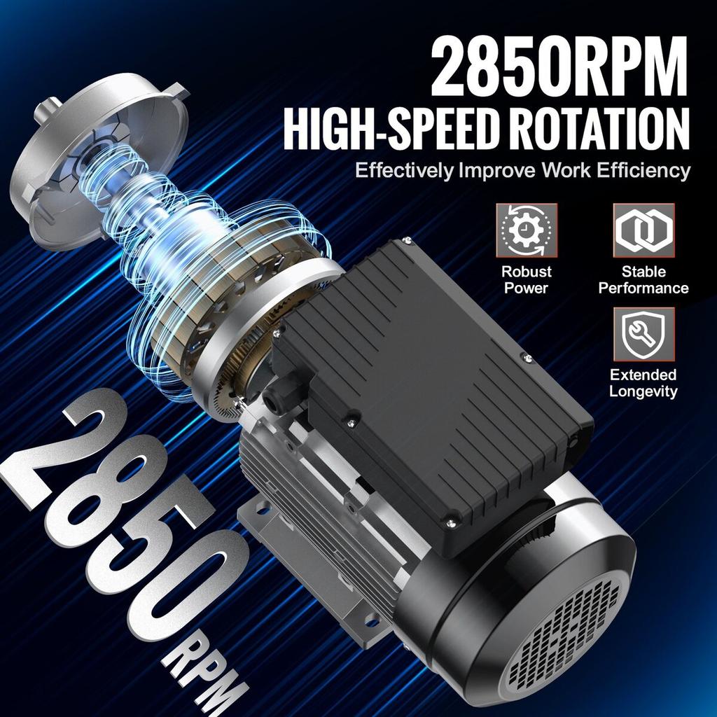 2.2KW Electric Motor 2800RPM AC 220~240V 13.8A 1-Phase 24mm Keyed Shaft