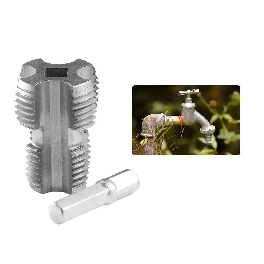 Plumbing Internal Thread Opener Plastic Electric Hole Opener Drill Bit Die Kit  PPR Water Pipe