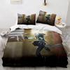Game Valorant Neon Bedding Set Boys Girls Twin Queen Size Duvet Cover Pillowcase Bed Kids Adult Fashion Home Textileextile
