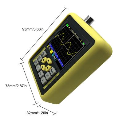 Handheld Mini Digital Oscilloscope with 2.4 Inches Color Screen 120M Bandwidth 500M Sampling Rate for Maintenance and