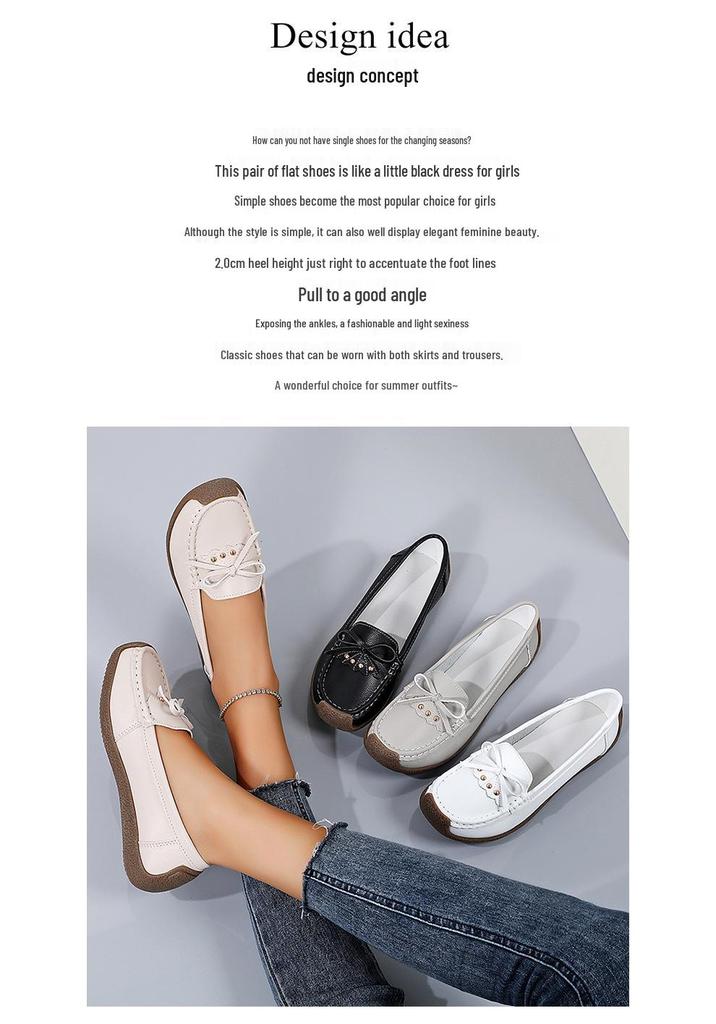 2024 Women's Casual Soft Sole Loafers - Comfortable Plus Size Flats