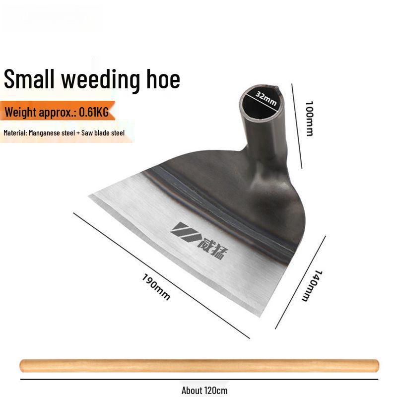 Efficient Weeding Hoe & Soil Digger - Welded, Wide, Durable Garden Tool