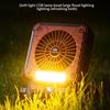 Green/Orange Portable USB Fan Folding Design Solar Electric Fan LED Camping Light  Hiking