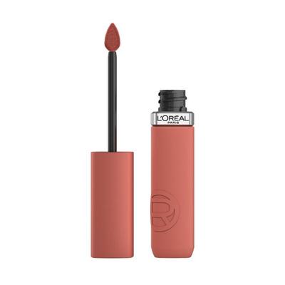 Flüssiger Lippenstift - L'Oréal Paris - 630 Rose Heat - Mattes Finish - Hält Lange - Transferfrei